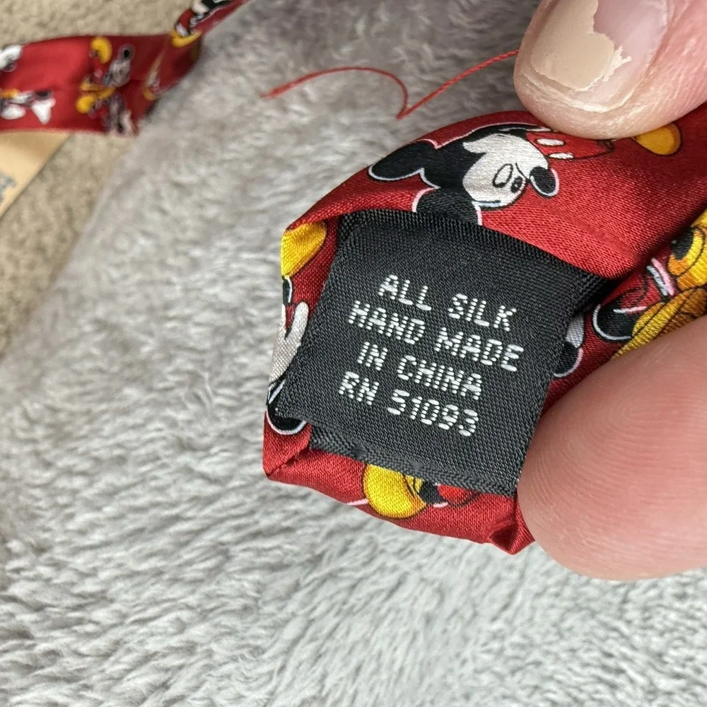 Disney‎ Mickey Mouse Tie Mens 3.5